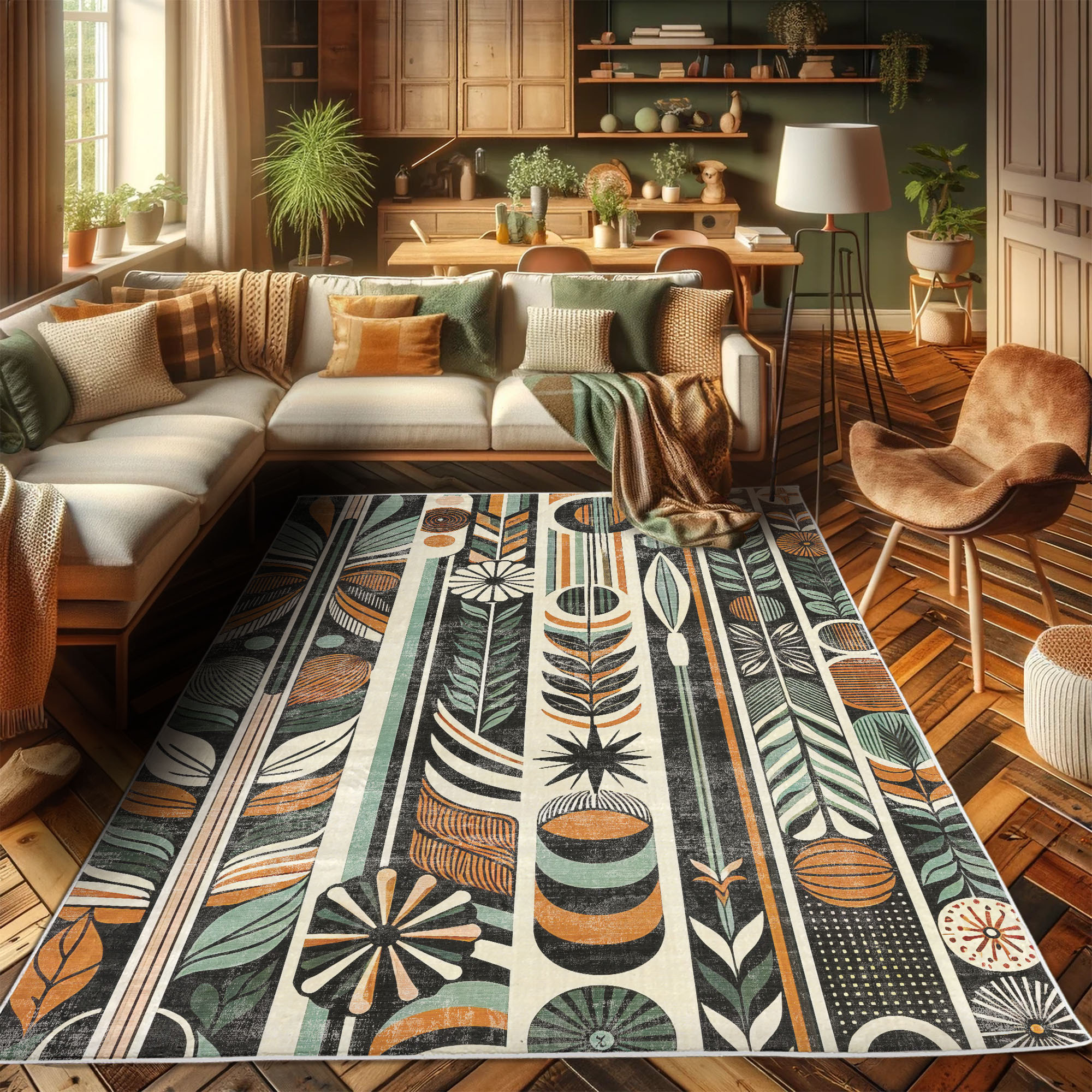 Bohemian area rugs discount